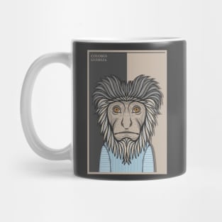 Black and White Colobus Guereza Monkey Mug